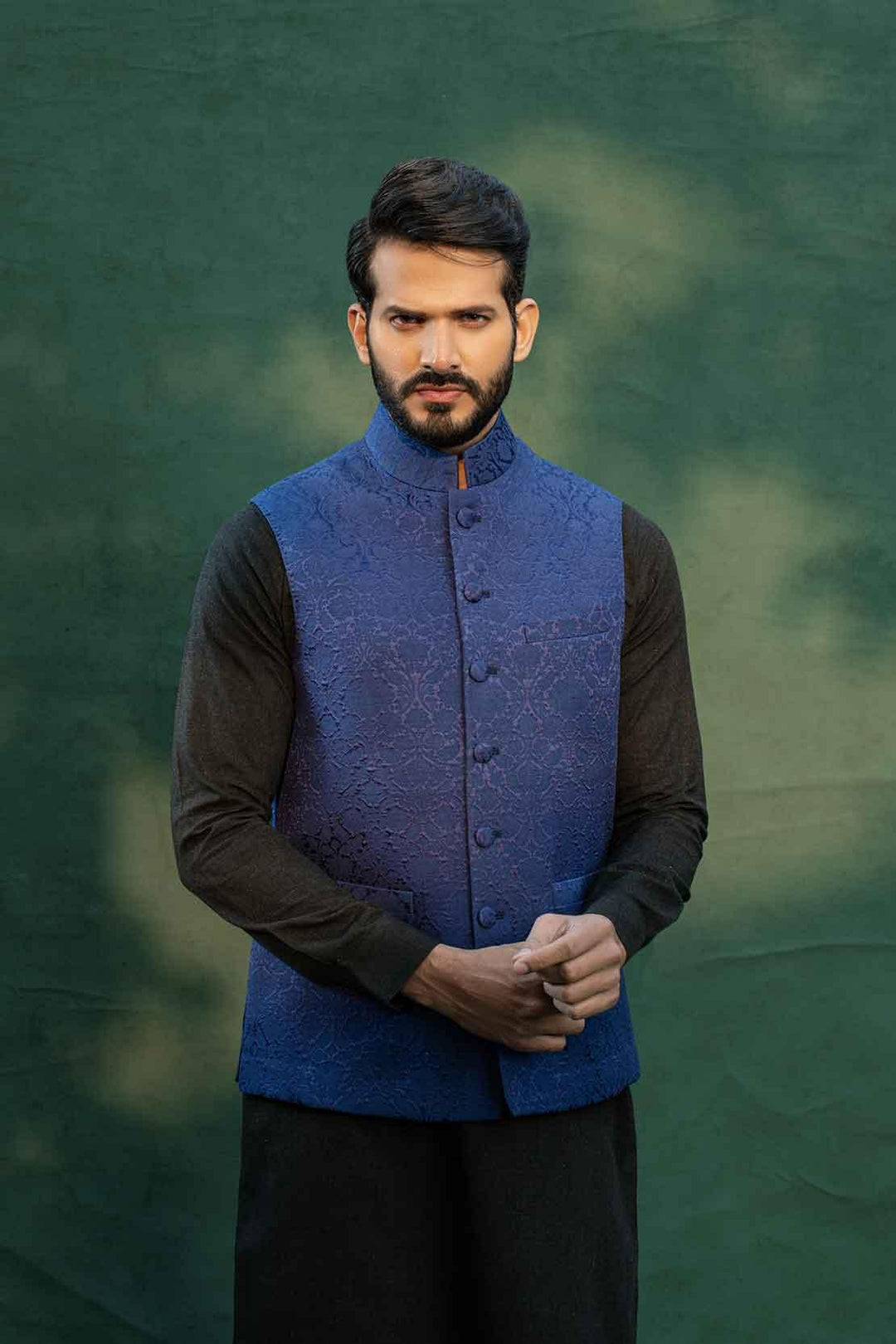 Leon Man - DEEP BLUE Waistcoat - 1 Piece