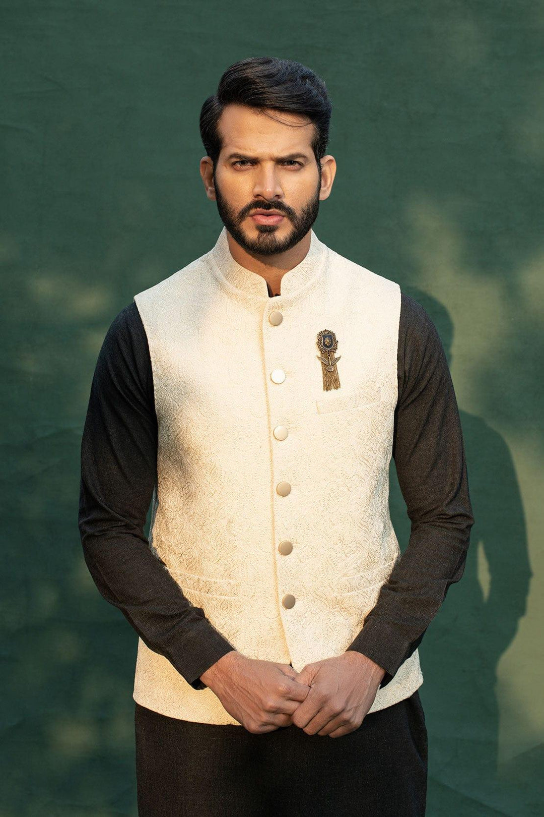Leon Man - OFF WHITE WAISTCOAT