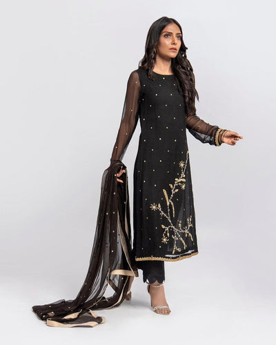 Aisha Fatema - Show Stopper - Gold Handwork - 3 Piece - Studio by TCS