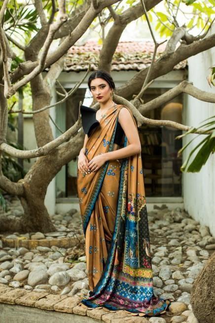 Mahdees - A Garden of Paradise- Silk Saree