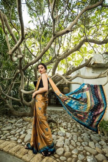 Mahdees - A Garden of Paradise- Silk Saree