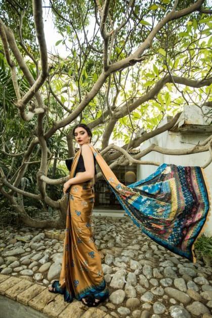 Mahdees - A Garden of Paradise- Silk Saree