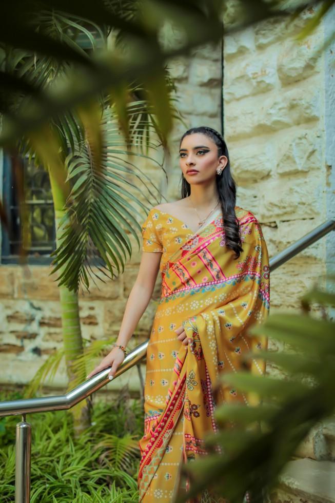 Mahdees - Dancing Girls - Silk Saree