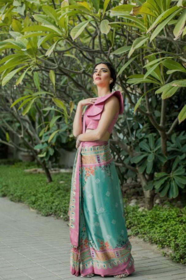 Mahdees - Seascape - Silk Saree