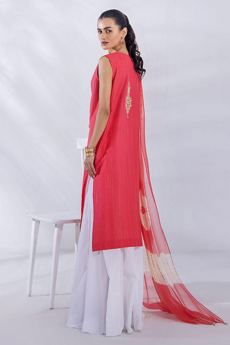 Malook - Aliana - Pink - Lawn - 3 Piece
