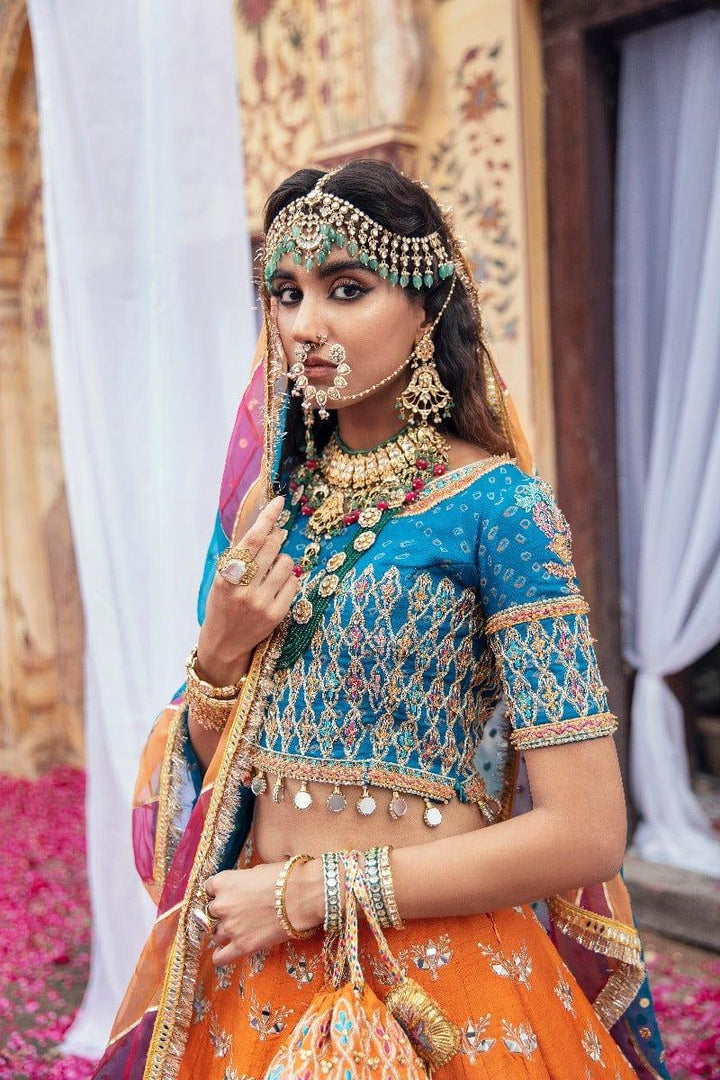 Maria Osama Khan -  Fertash - 004 - Lehenga - 3 Piece