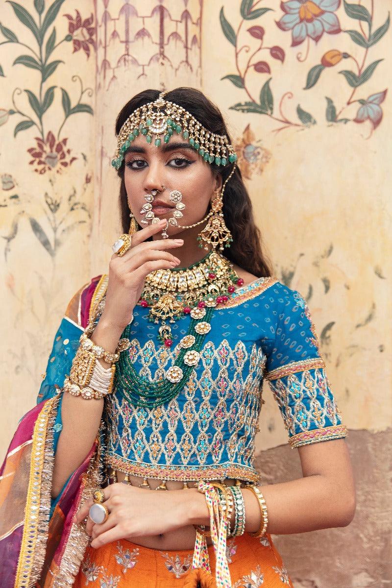 Maria Osama Khan -  Fertash - 004 - Lehenga - 3 Piece