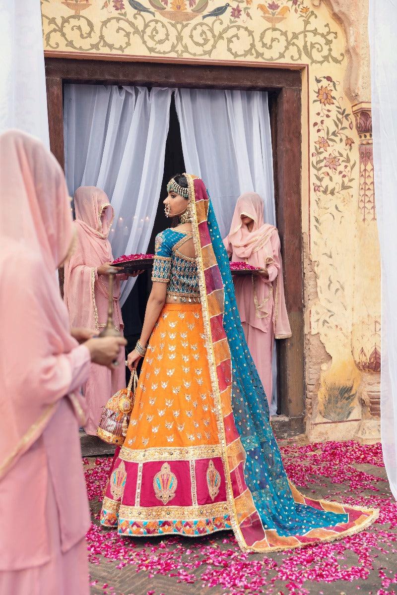 Maria Osama Khan -  Fertash - 004 - Lehenga - 3 Piece