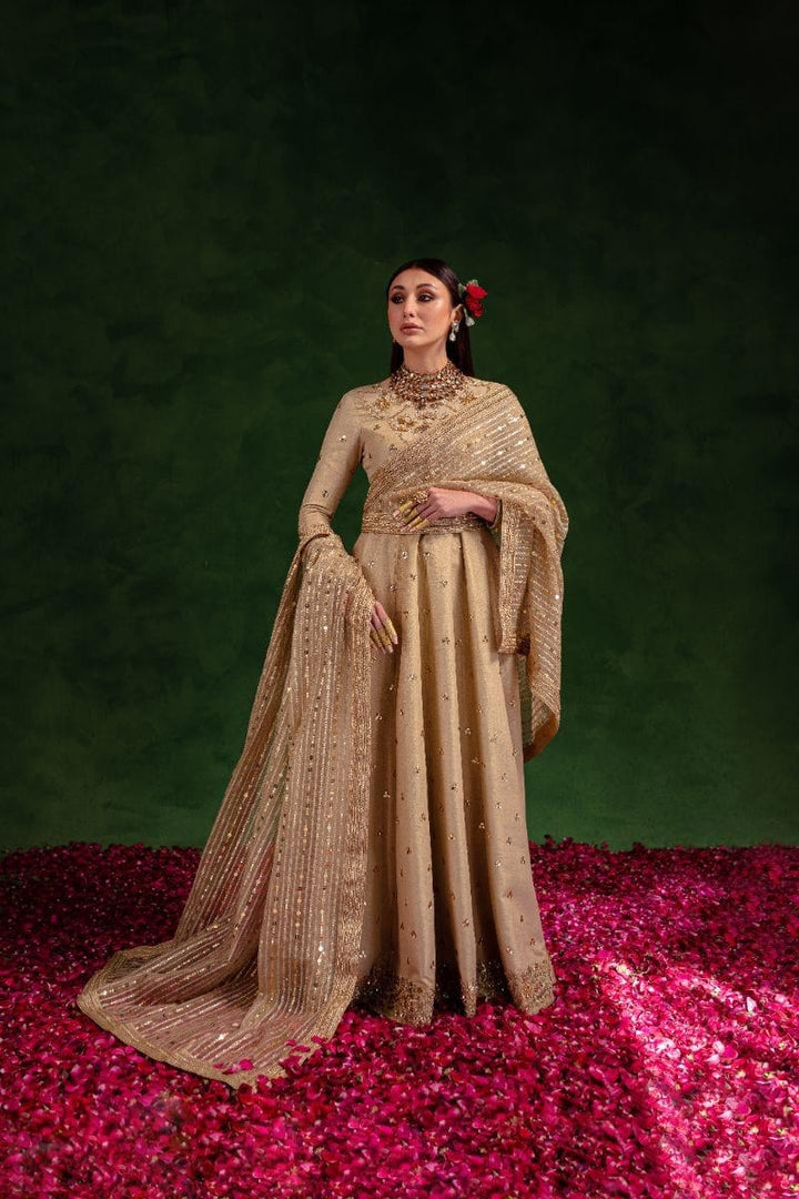 Maria Osama Khan - Rekhta - Pishwas - Korean Silk - 3 Piece