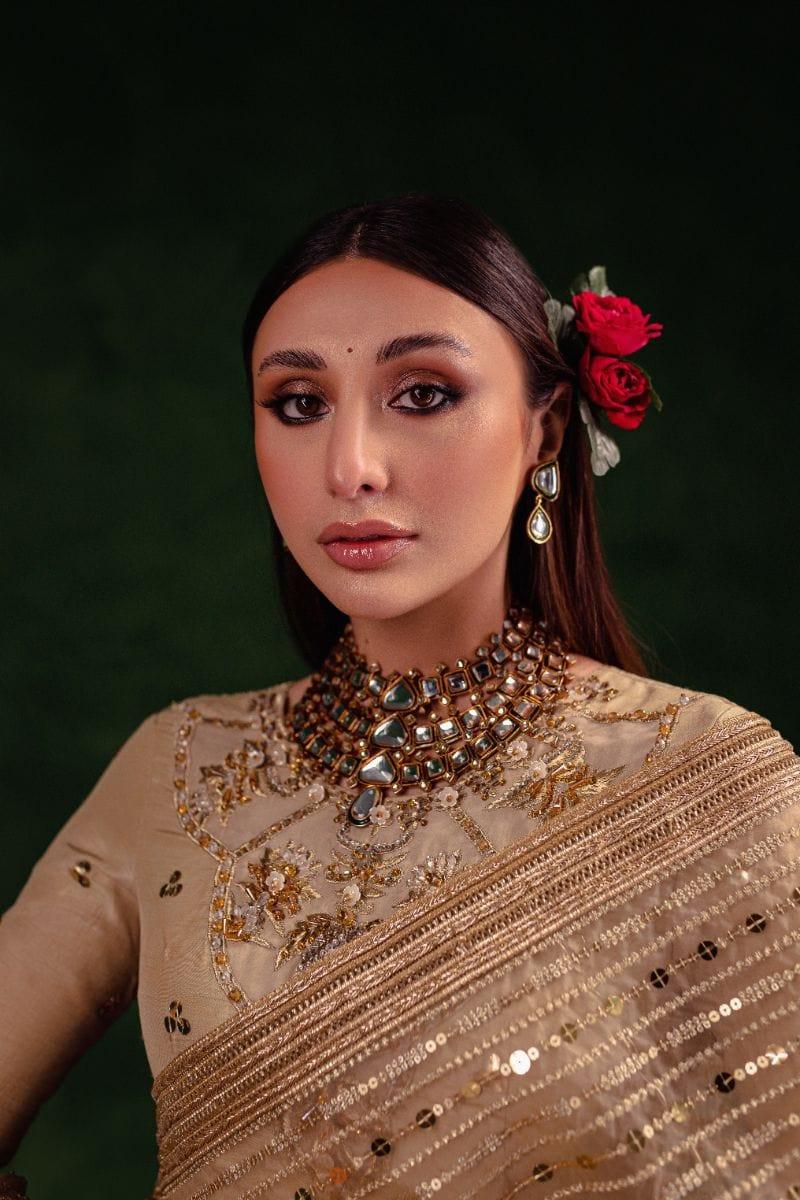 Maria Osama Khan - Rekhta - Pishwas - Korean Silk - 3 Piece