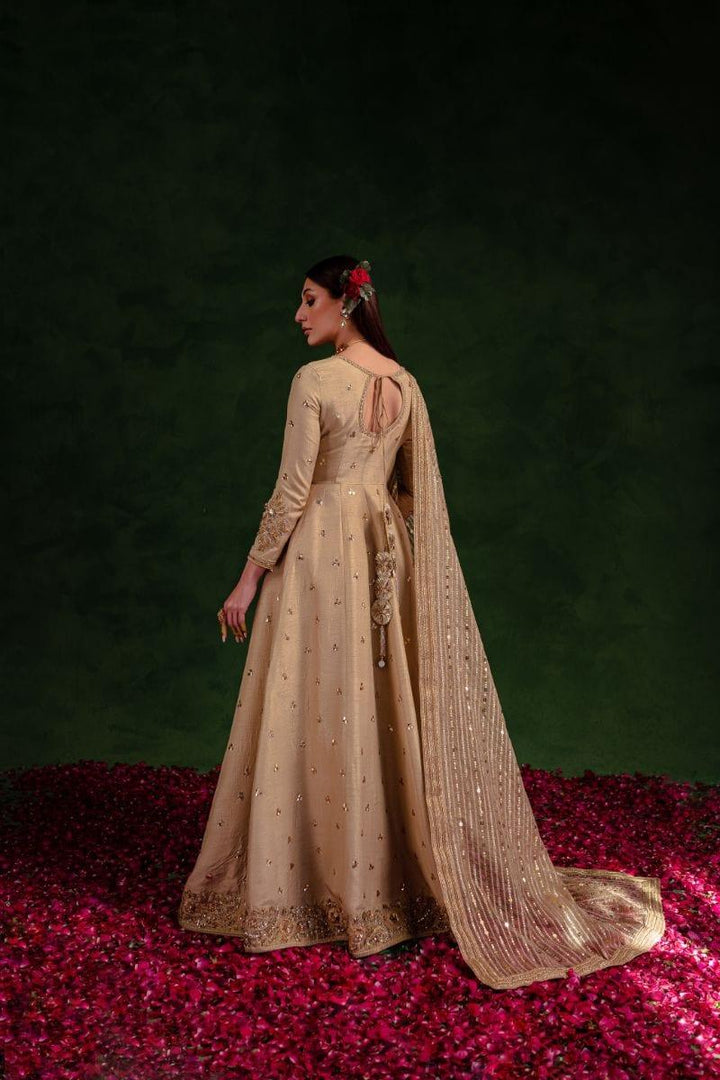 Maria Osama Khan - Rekhta - Pishwas - Korean Silk - 3 Piece