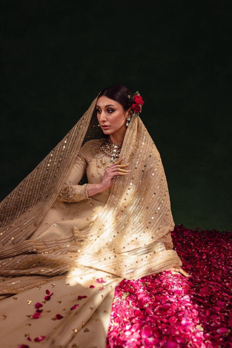 Maria Osama Khan - Rekhta - Pishwas - Korean Silk - 3 Piece