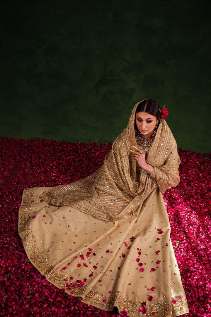 Maria Osama Khan - Rekhta - Pishwas - Korean Silk - 3 Piece