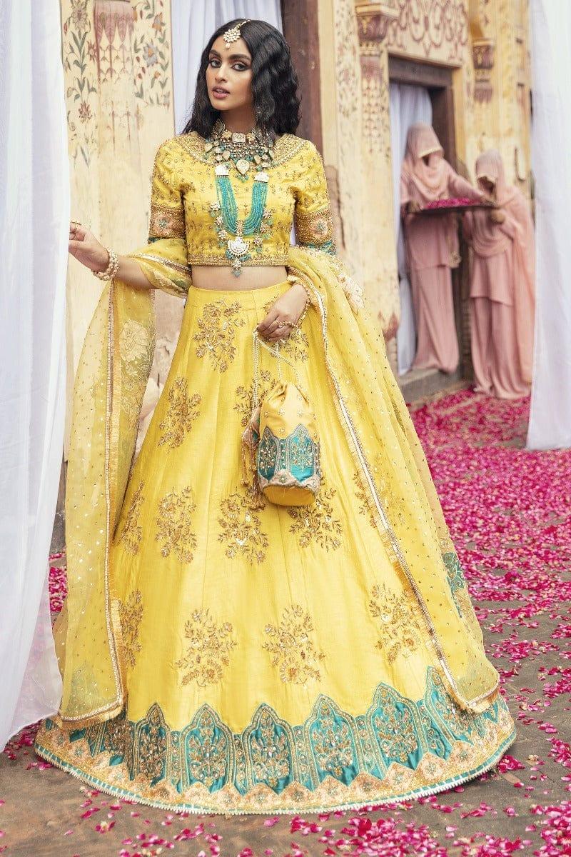 Maria Osama Khan - Yasmin - 005 - Yellow - Lehenga Choli
