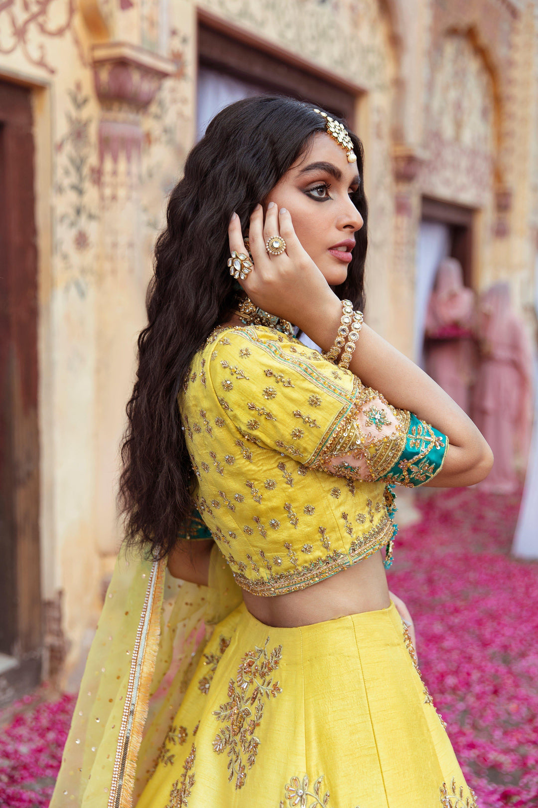 Maria Osama Khan - Yasmin - 005 - Yellow - Lehenga Choli