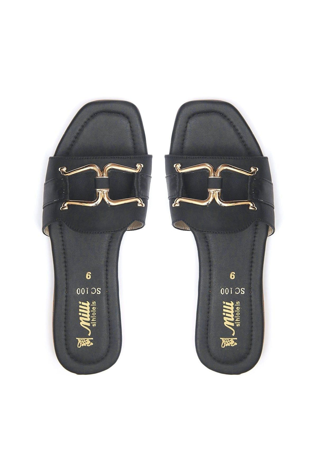 Milli Shoes - Black Slides - 1345