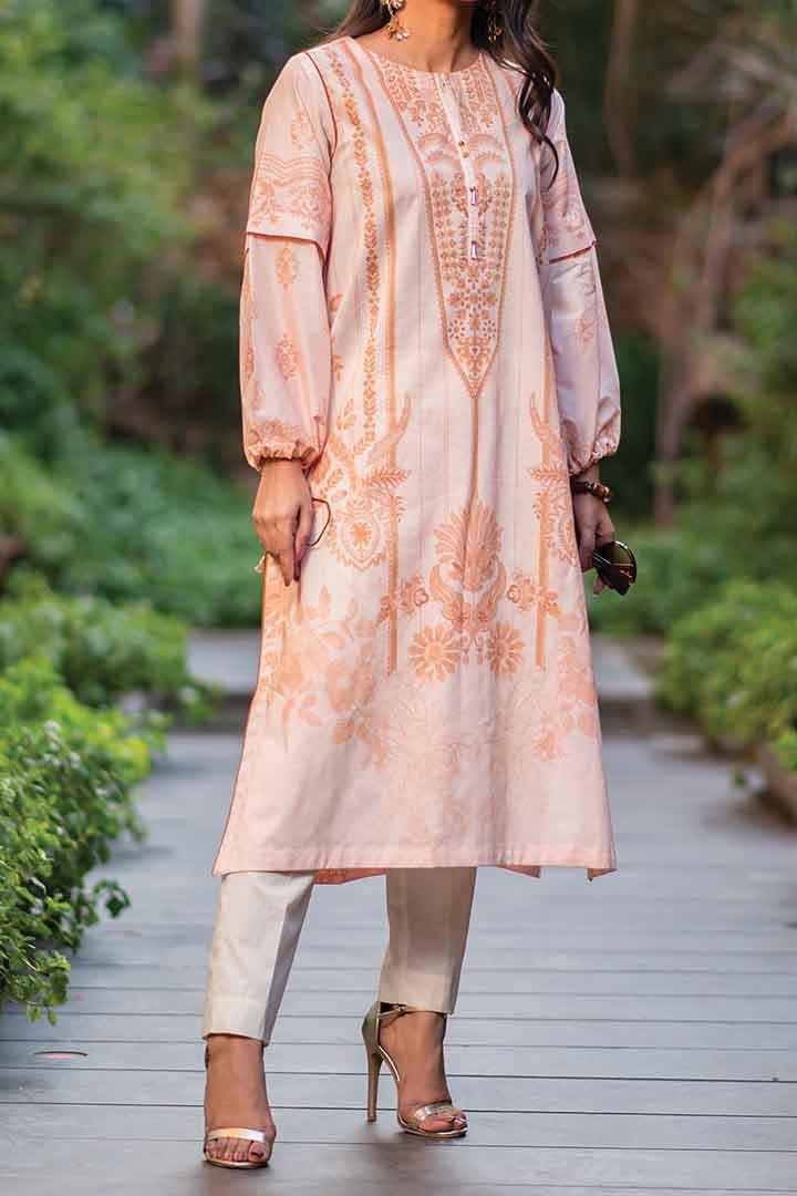Mizaj - Unstitched Digital Printed Lawn Shirt - 1 PC