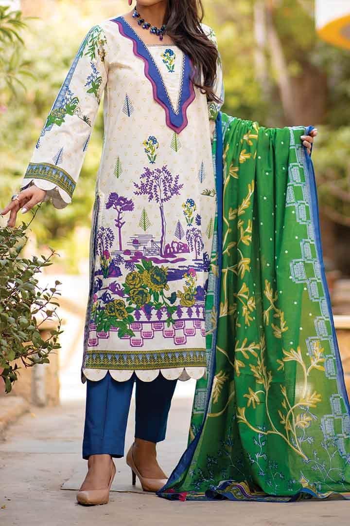 Mizaj - Unstitched Lawn - 3 PC