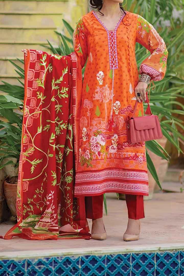 Mizaj - Unstitched Lawn - 3 PC