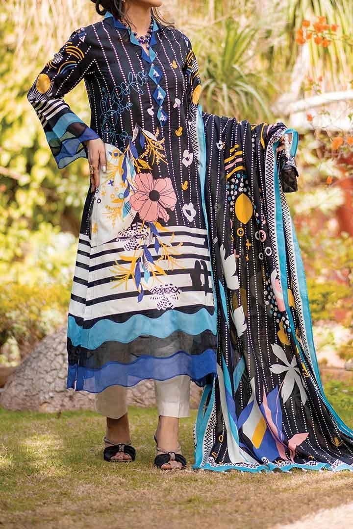 Mizaj - Unstitched Lawn - 3 PC