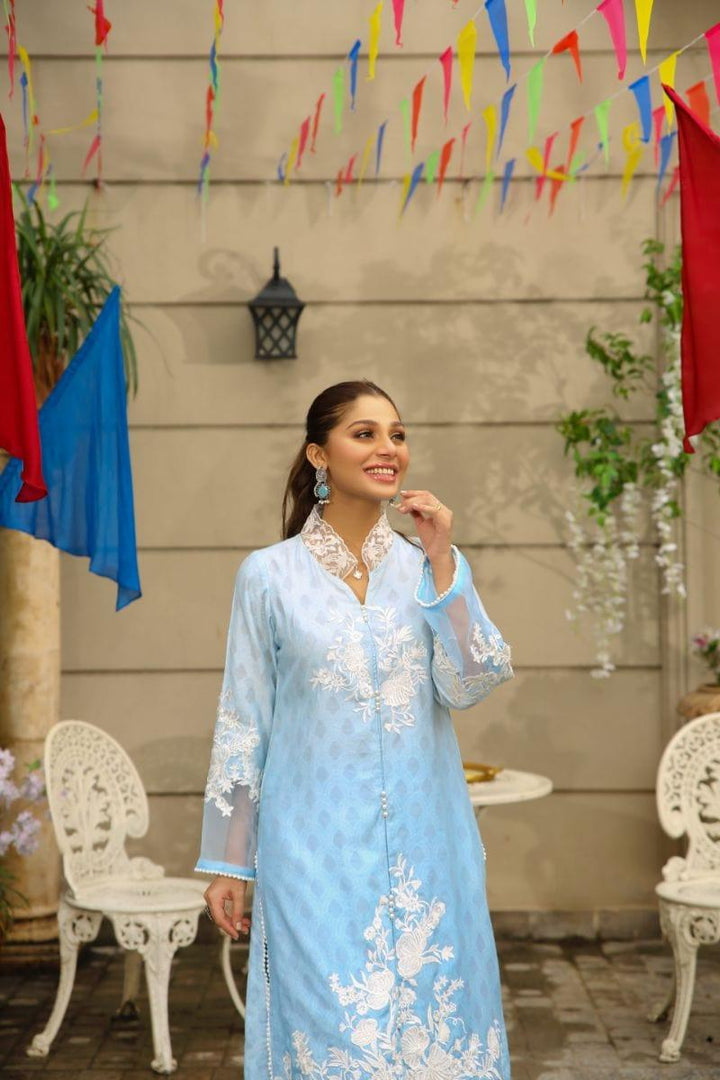 NILOFER SHAHID - Elysian Cloud - Embroidered - 3 Piece
