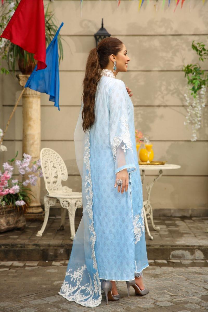 NILOFER SHAHID - Elysian Cloud - Embroidered - 3 Piece