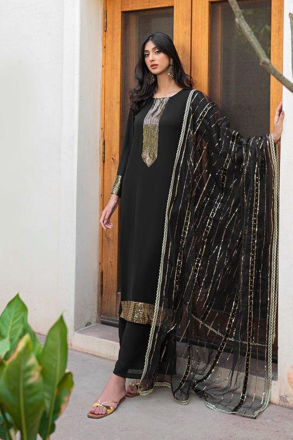 Natasha Kamal - KOHL - black - 3PC - Studio by TCS