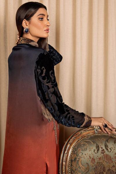 Nilofer Shahid - Citrine Flame - Pearl Silk - 2 Piece