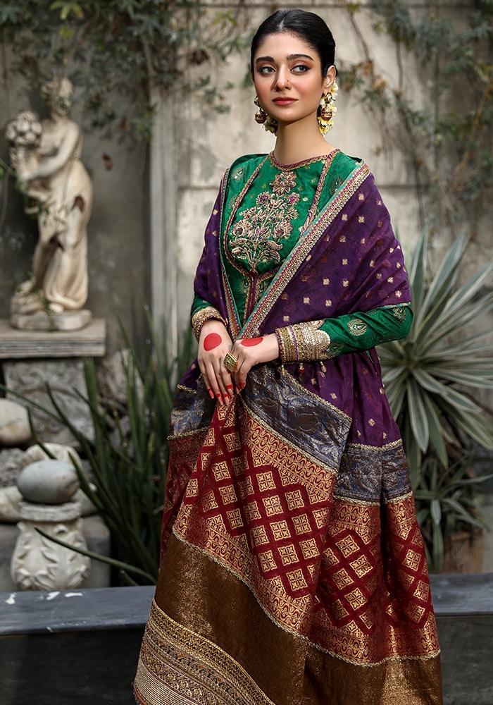 Nilofer Shahid - Garden of Hope - Peshwas - Pure Cotton