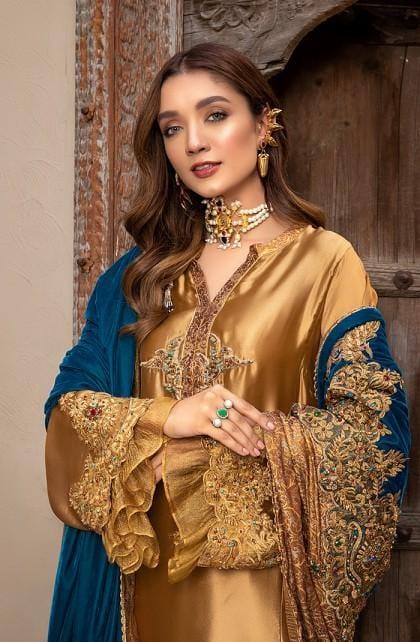 Nilofer Shahid - Rising Phoenix - Tissue Organza - 3 Piece