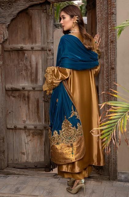 Nilofer Shahid - Rising Phoenix - Tissue Organza - 3 Piece