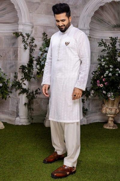 Nilofer Shahid - Royal Essence - Angharkha - Premium Organza - 2 Piece