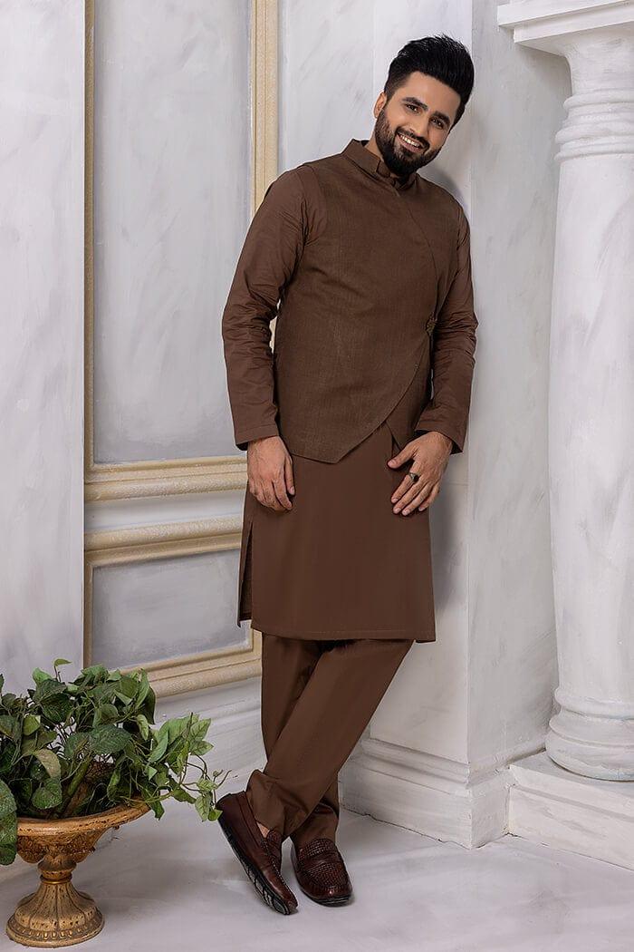 Nilofer Shahid - The Debonair - pure Irish linen - 3 Piece