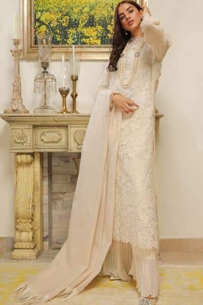 Nilofer Shahid - The Mabe Pearl - Organza - 3 Piece