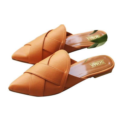 Soma - Orange Orange Loafers Backless