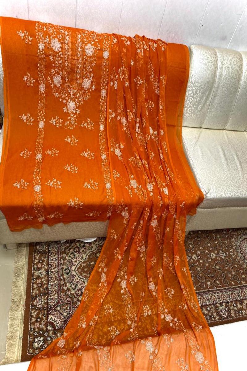 Design by Amina - Hand Embroidered Bamber Chiffon 2 piece - 22 - Studio by TCS