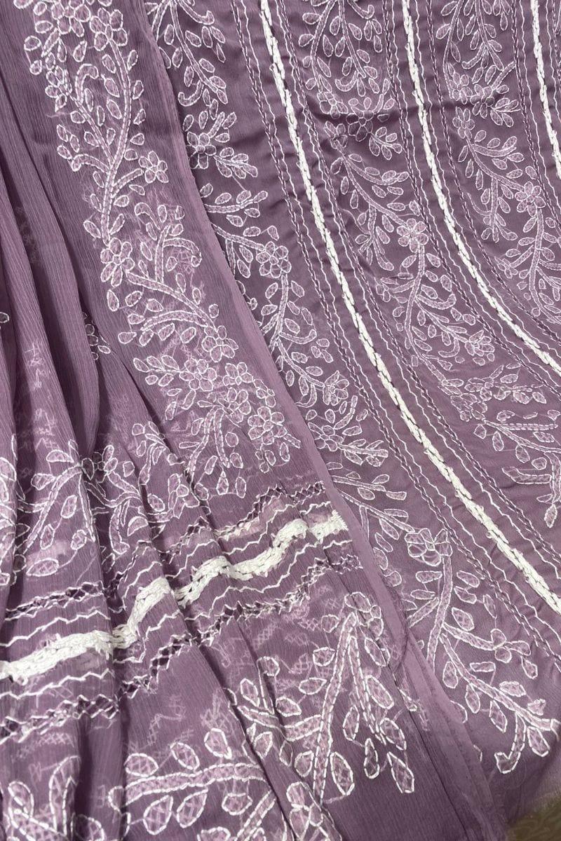 Design by Amina - Chikankari Chiffon Tarkashi Work 2 Piece - 11 - Studio by TCS