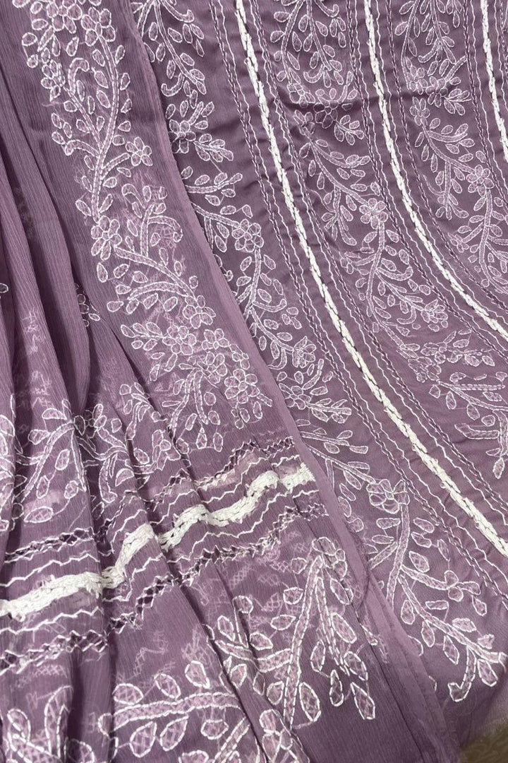 Design by Amina - Chikankari Chiffon Tarkashi Work 2 Piece - 11 - Studio by TCS