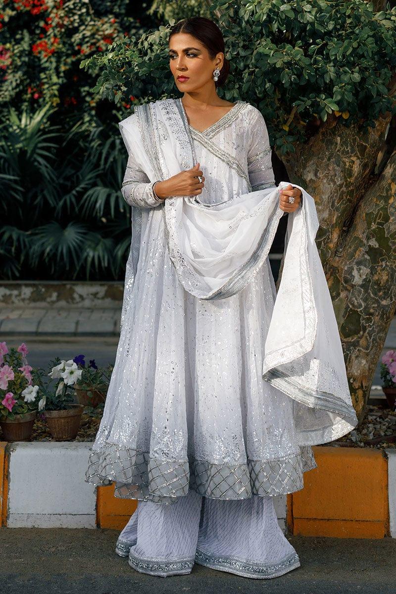 Pinktree - Shondaish - White - Angarkha - 3 Piece