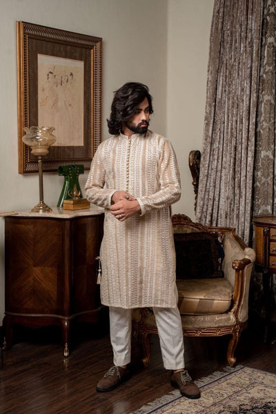 Nilofer Shahid - King Akbar - Cotton Net Embroidered - 2 Piece - Studio by TCS