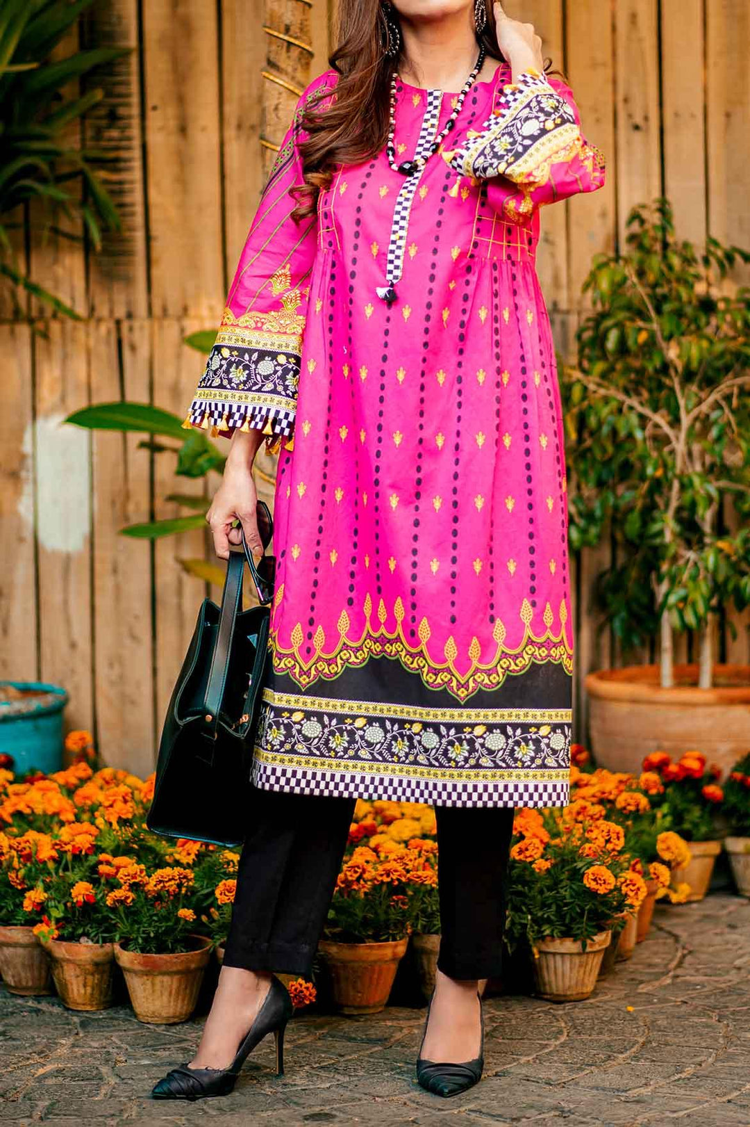 Mizaj - 1 Piece | Unstitched Printed Kurti | Lawn - S1L-220125 - Studio by TCS