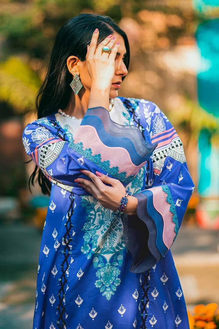 Mizaj - 1 Piece | Unstitched Printed Kurti | Lawn - S1L-220128 - Studio by TCS