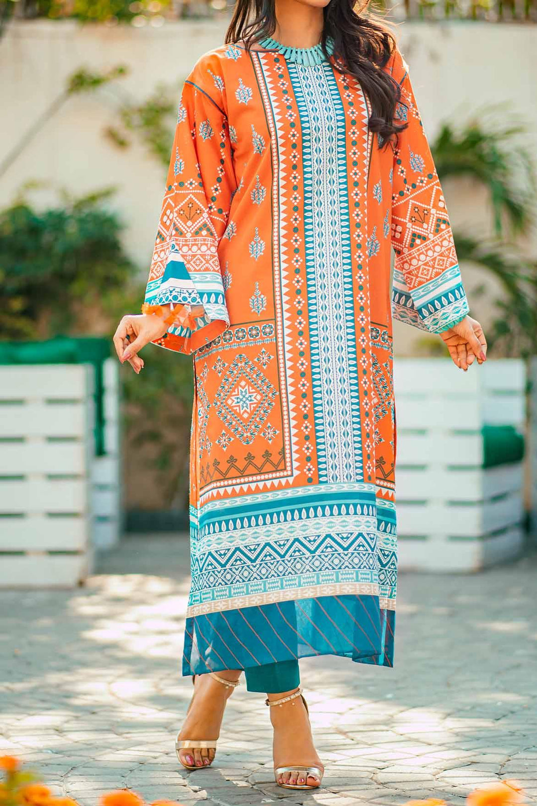 Mizaj - 1 Piece | Unstitched Printed Kurti | Lawn - S1L-220135 - Studio by TCS