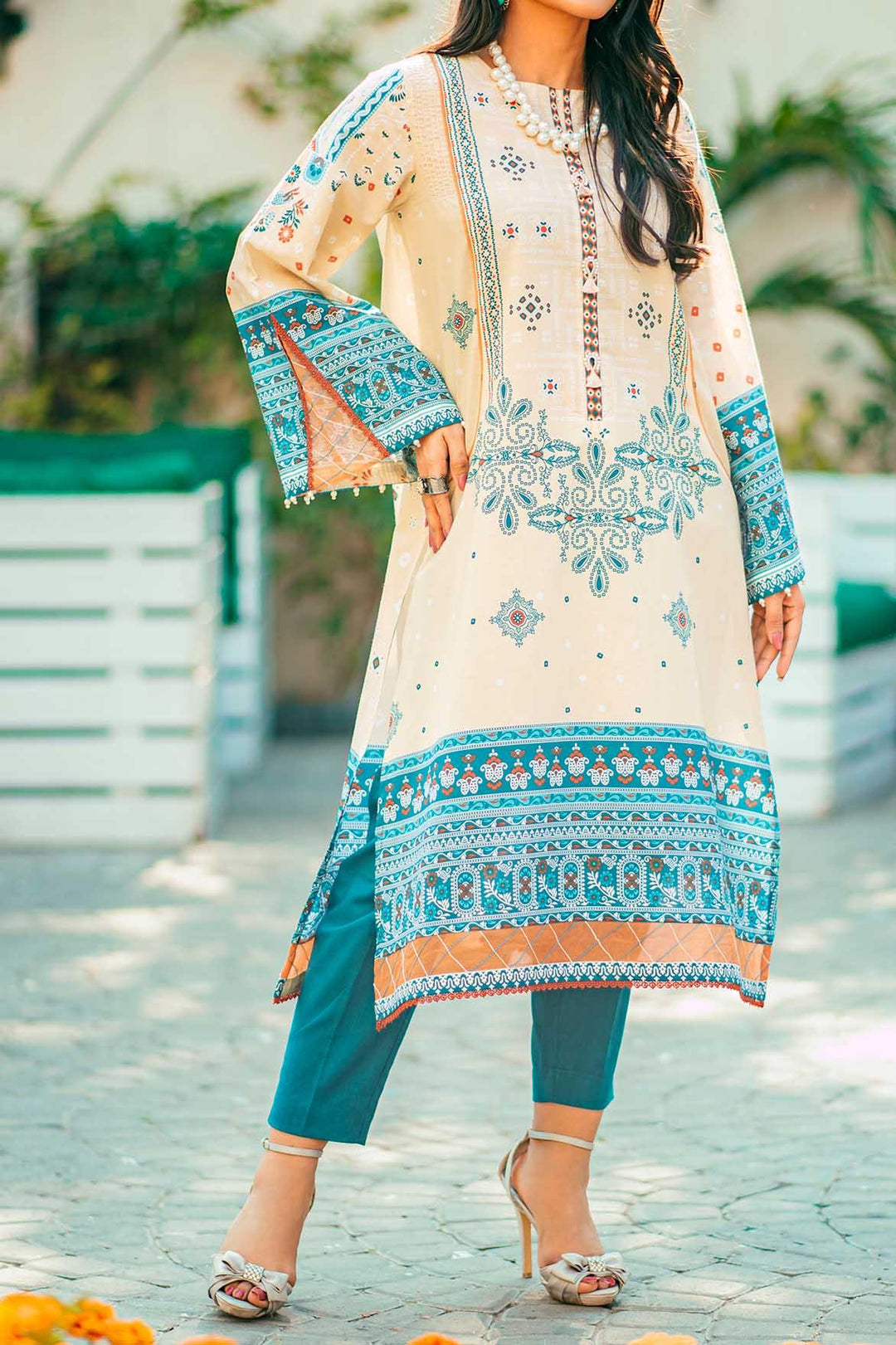 Mizaj - 1 Piece | Unstitched Printed Kurti | Lawn - S1L-220136 - Studio by TCS