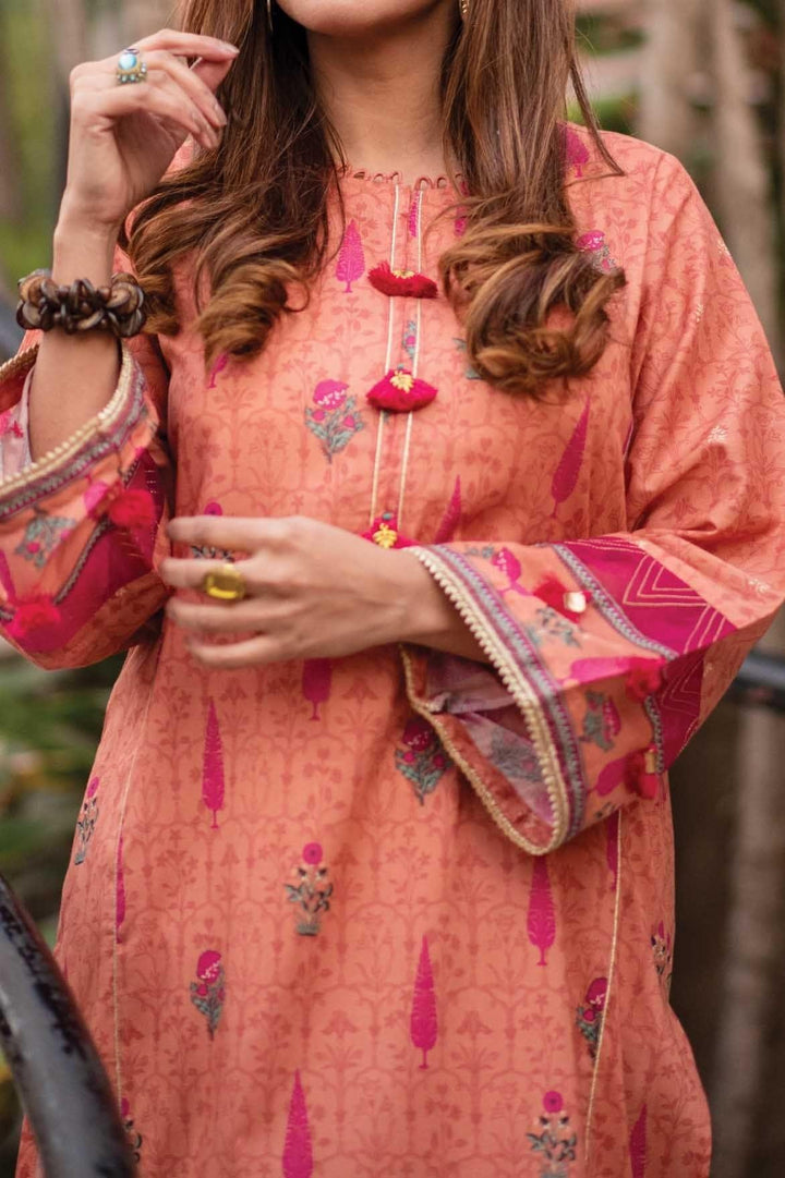 Mizaj - 1 Piece | Unstitched Printed Kurti | Lawn - S1L-220161 - Studio by TCS