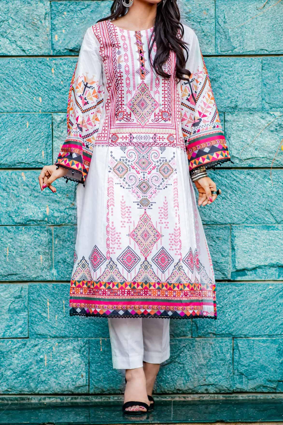 Mizaj - 1 Piece | Unstitched Printed Kurti | Lawn - S1L-220162 - Studio by TCS