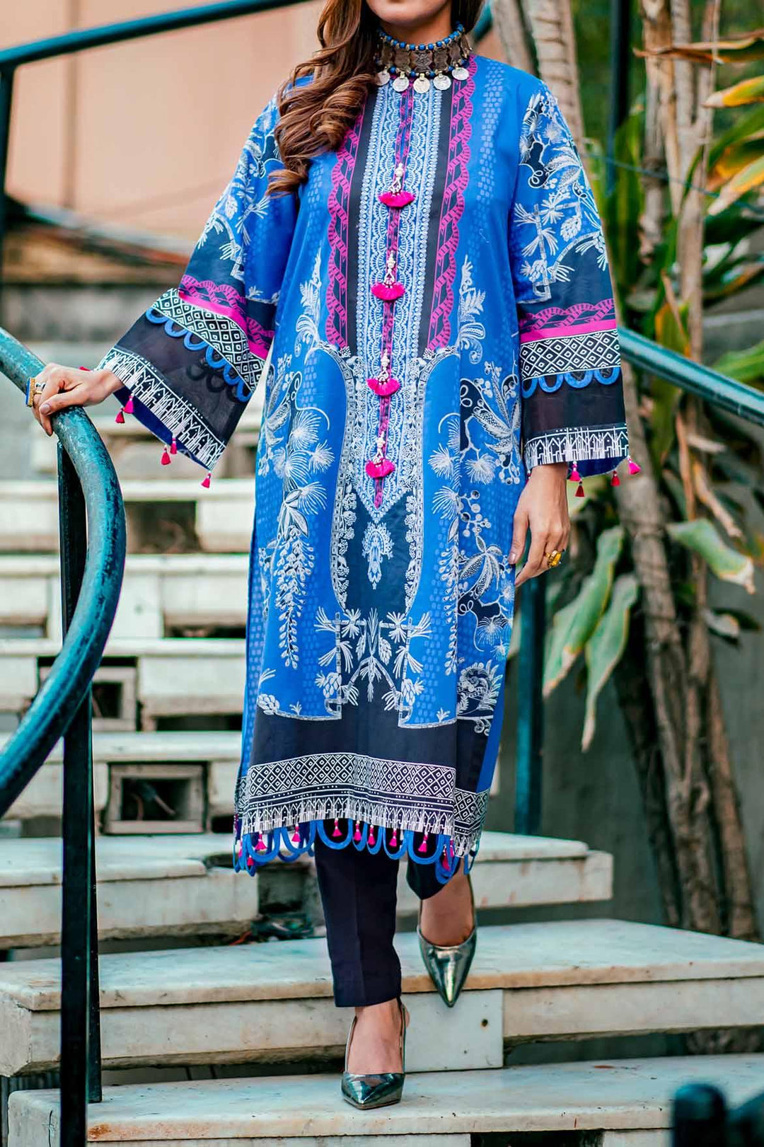Mizaj - 1 Piece | Unstitched Printed Kurti | Lawn - S1L-220163 - Studio by TCS