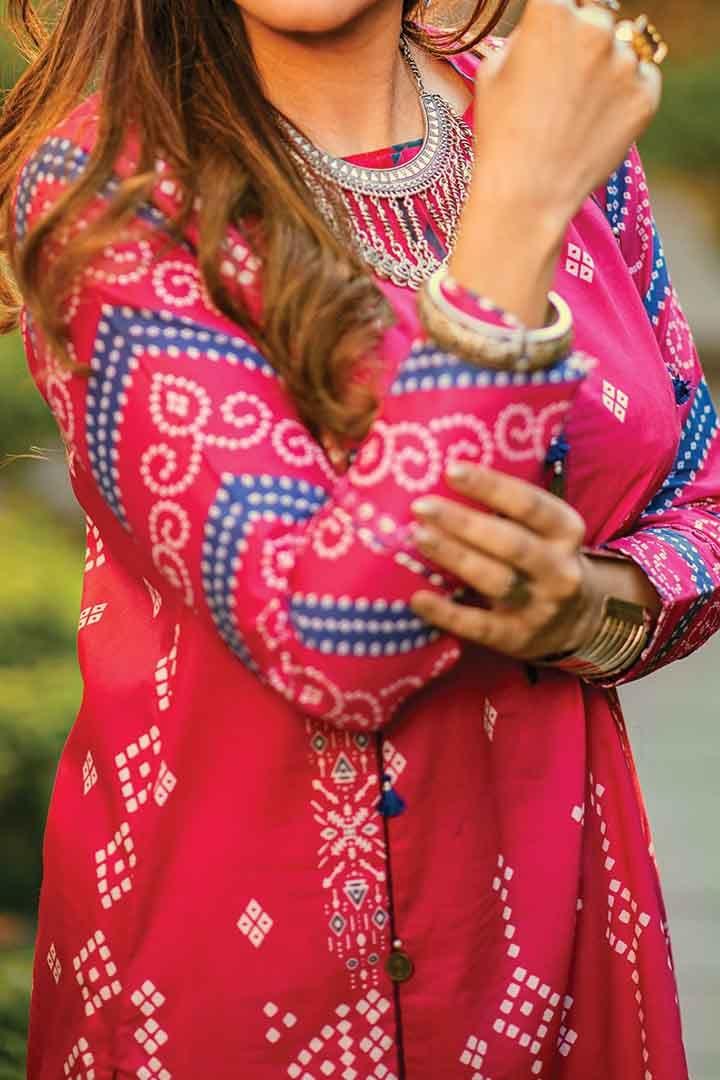 Mizaj - Unstitched Digital Printed Lawn Shirt - 1 PC - Studio by TCS