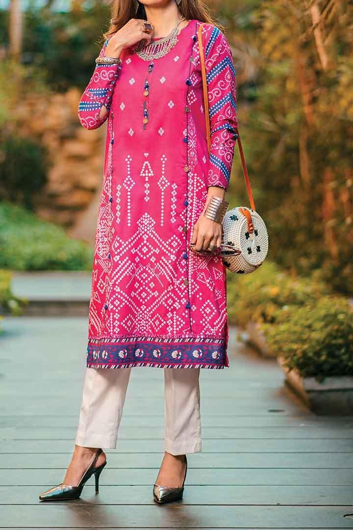 Mizaj - Unstitched Digital Printed Lawn Shirt - 1 PC - Studio by TCS