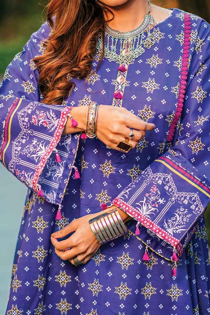 Mizaj - Unstitched Digital Printed Lawn Shirt - 1 PC - Studio by TCS